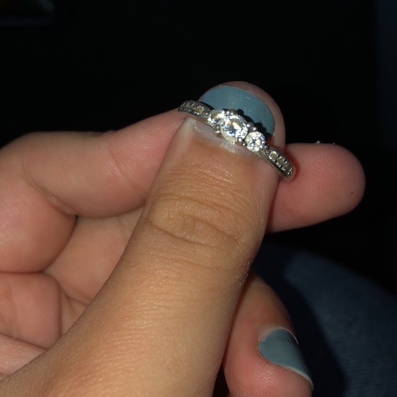 Silver promise ring